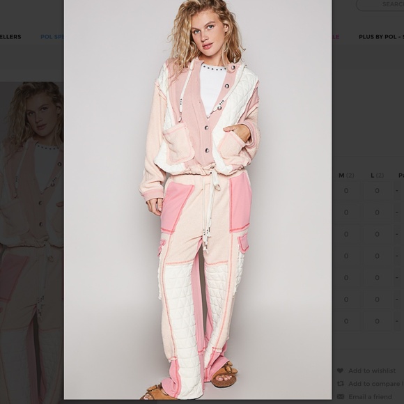 POL “ Chicago “ POL Quilted Thermal Jacket with Waist String and Hood 74 - Picture 8 of 8